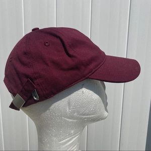 Burgundy cap